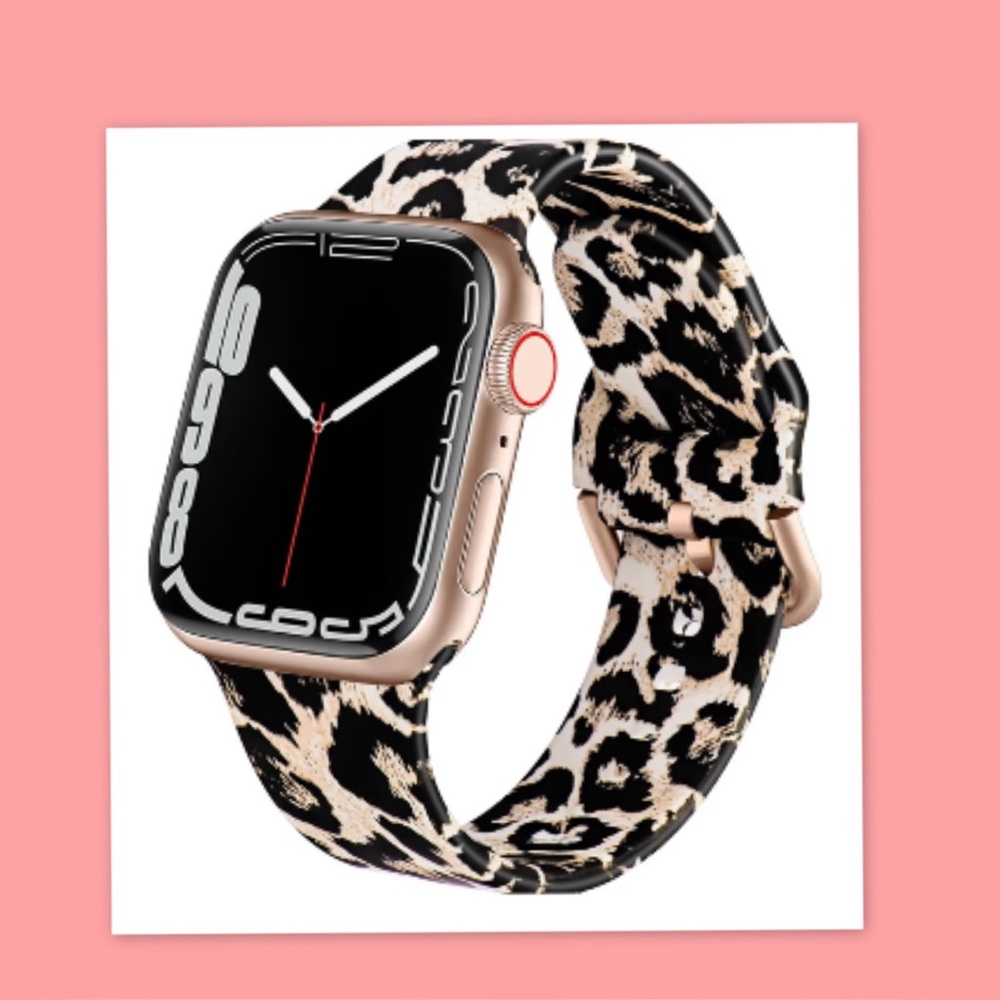 Cheetah Print Soft Silicone Double Sided Band for Apple IWatch